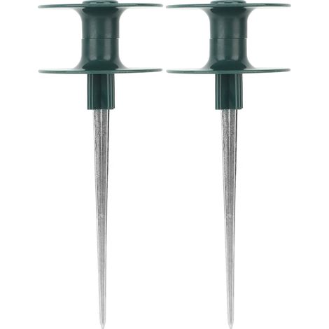 Juego de 2 guías de tubería de aleación de zinc y ABS, resistentes y duraderas, para jardín, patio y césped. (1/5)