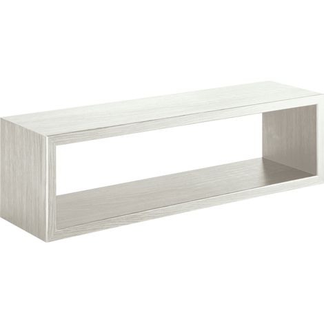 Mensola da Parete 60x18x15,5 cm in Fibra di Legno Regolo Rovere Sbiancato (1/4)