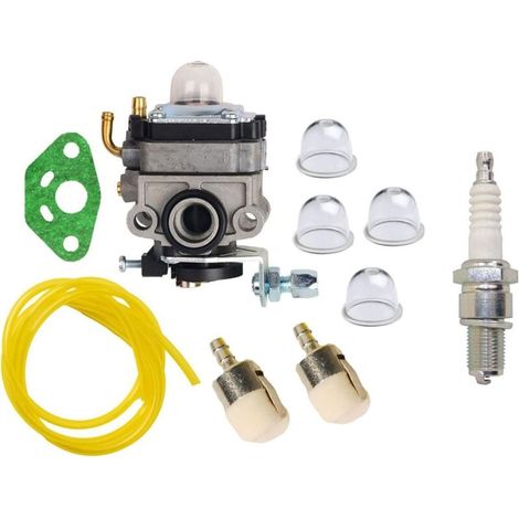 Kit de carburador con bombilla de cebado, manguera de combustible y filtro - para GX25, GX25N, GX25NT y FG110 - Reemplaza la pieza 16100-Z0H-825 (1/4)
