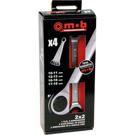 Coffret de 4 clés 2X2 extra plates MOB