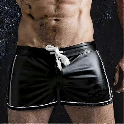 Sommershorts, die mit Fitnesshosen aus PU-Leder und Sportbekleidung kompatibel sind. (1/2)