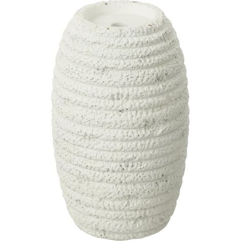Chandelier Ovale en Ciment "Creta" 26cm Blanc