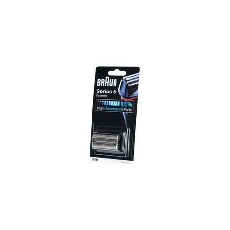 Tête de rasoir compatible Braun Series 5 – Couteaux et grille de rechange – Pour rasage efficace chaque jour – Noir (1/5)