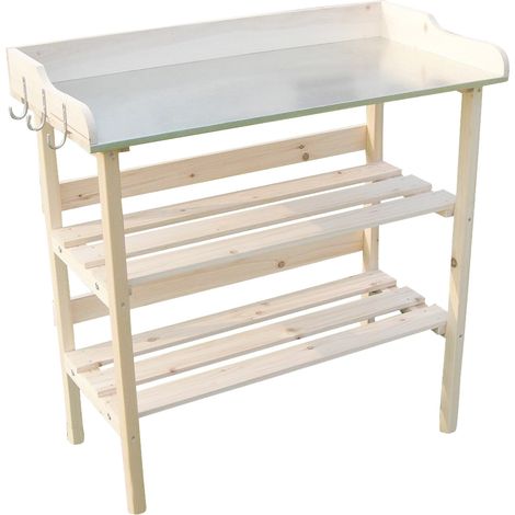 pianta di legno tavolo in legno tavolo serra giardino (1/4)