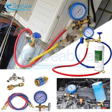 Kit de recharge de gaz réfrigérant R22/R134a/R410a pour climatiseur automobile - Adaptateur de charge (1/5)