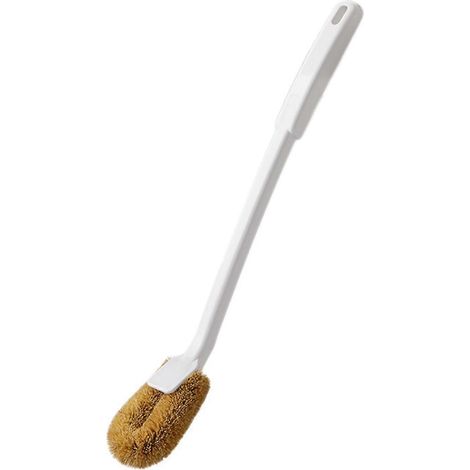 Brosse de nettoyage pour toilettes à long manche, manche antidérapant, brosse de nettoyage pour toilettes publiques (1/5)