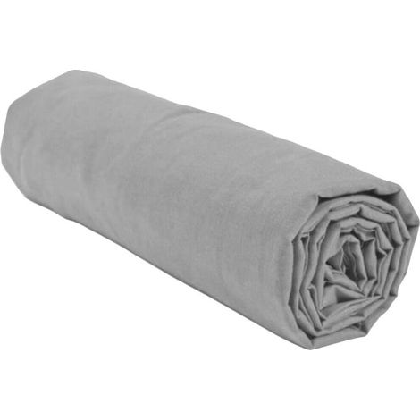 Home Linge Passion HP71769 Spannbetttuch Hellgrau 160x200 cm