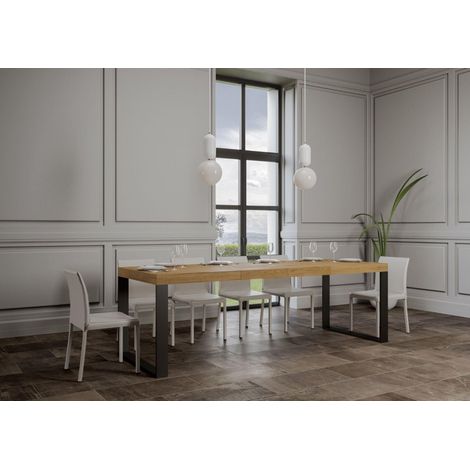 Tavolo TECNO PREMIUM 160 allungabile fino a 264 cm QUERCIA NATURA (1/5)