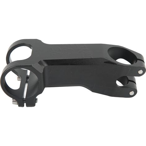 Potence de vélo -17 degrés, design ajouré noir, finition brillante usinée CNC, rehausseur de guidon de VTT remplaçable de 80 mm (1/5)