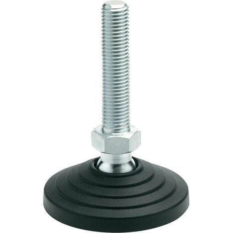 Ganter Norm Pied articulé en plastique GN 344 d1 80 mm, d2 M 12 mm l1 98 mm - 344-80-M12-98-BG (1/5)