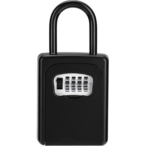 Coffre-fort à clés portable avec anse détachable (aucune installation requise) - Boîte à clés à combinaison pour la maison, le bureau, le garage, la (1/5)