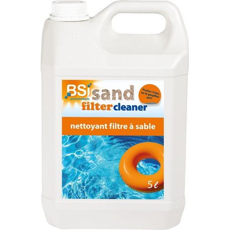 Limpiador de filtro de piscina - BSI - Limpiador de filtro de arena - 5 L - Filtro de arena - Limpieza de filtración - Mantenimiento de piscina
