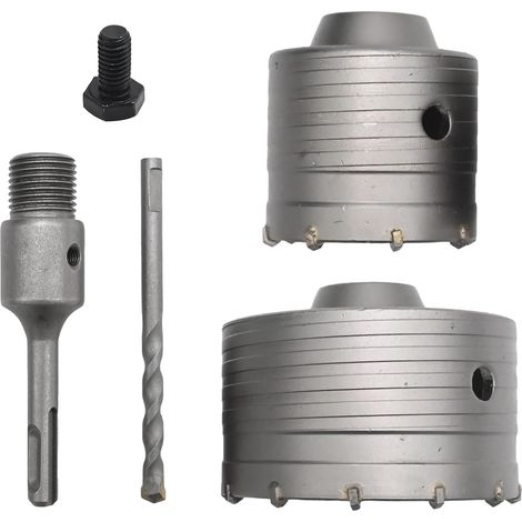Couronne de forage M22 - 68 mm - 100 mm - Avec adaptateur SDS Plus de 110 mm - Couronne de forage à sec pour béton (1/5)