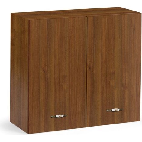 Pensile cucina doppia anta 80x32x72H colore noce antico (1/2)