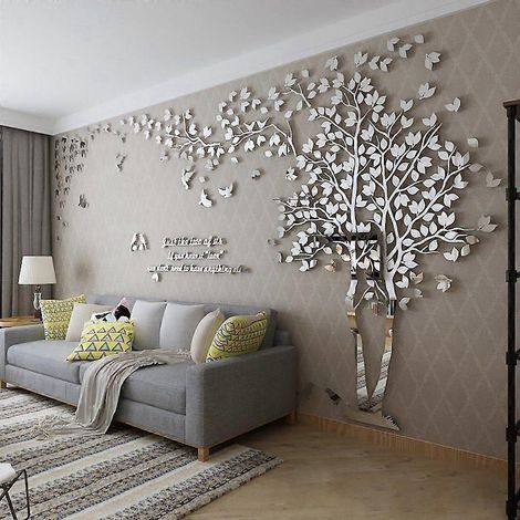 3D-Wandaufkleber zum Selbermachen, Baummotiv, Wanddekoration für Zuhause, ideal für Weihnachten: Schlafzimmer, Flur, Treppenhaus, Babyzimmer, Kinderzimmer