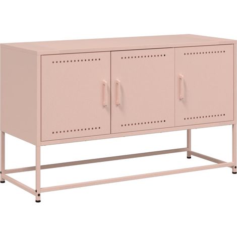 Maison Exclusive - TV-Schrank Rosa 100,5x39x60,5 cm Stahl