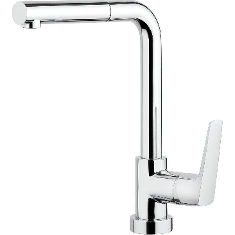 MISCELATORE MONOC. LAVELLO CON DOCCIA ESTRAIBILE SPARTACO Cromo