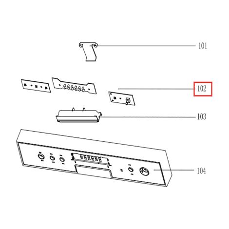 PROGRAMMATEUR GDS644 POUR LAVE VAISSELLE   GLEM-GAS AIRLUX - Z674001001052