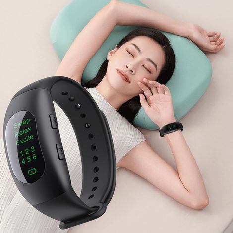 Dispositivo per favorire il sonno, 12 velocità, per uso domestico, strumento di assistenza al sonno, 12 livelli di intensità regolabili e due modalità di selezione. (1/5)