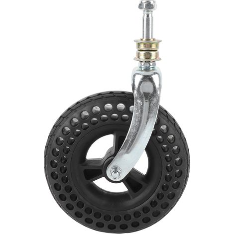 Ortviai Roulettes pivotantes 7 pouces en caoutchouc TPE antidérapantes – Charge max. 75 kg, remplacement universel pour chariots et transpalettes (1/5)