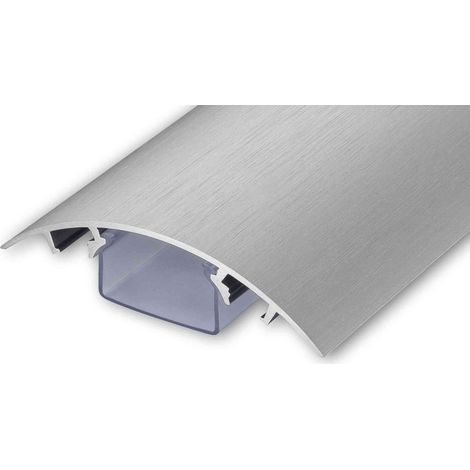 Canalina Portacavi e Fili Universale con Innovativo Sistema di Chiusura Alluminio di Alta Qualità Design in acciaio inossidabile spazzolato (lunghezza: 140cm) (1/5)
