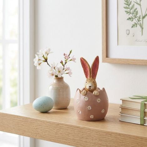 Jasper Rabbit Daisy Egg Ornament (1/2)