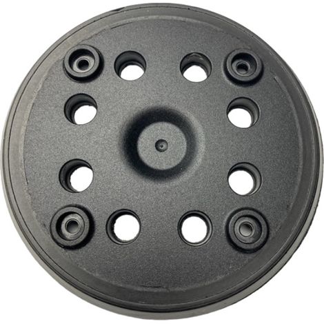 Trade-Shop Klett Schleifteller Stützteller kompatibel mit Bosch PEX 270 A/AE Exzenterschleifer ersetzt 2.608.601.159, 2.608.601.169 / 8 Löcher - 1 Stück (1/2)