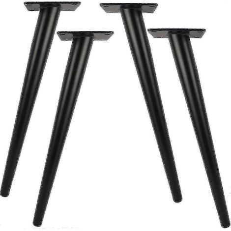 Ensemble de 4 pièces avec pieds de table en métal de 30 cm, capacité de charge de 800 kg, adapté au remplacement de meubles (coiffeuse, armoire, bureau, chaise, repose-pieds). (1/5)
