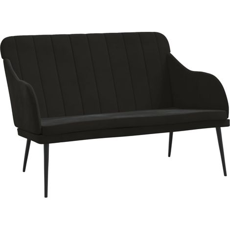 Panca panca 110 x 76 x 80 cm velluto nero 020010714