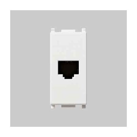 PRESA TELEFONICA RJ11 'PLANA' VIMAR Plug 6/4 - Col. Bianco - VIMAR