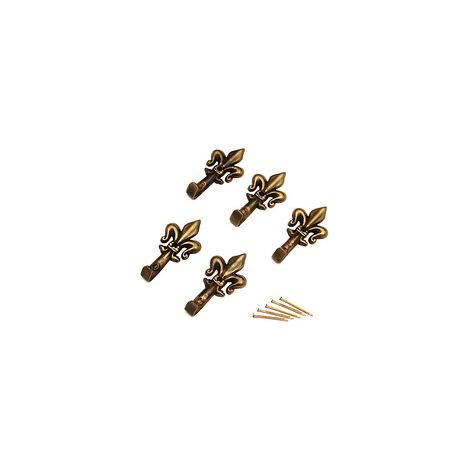 GANCIO P/QUADRO GIGLIO 33 MM BRONZO BL 5 PZ Q.TA 12