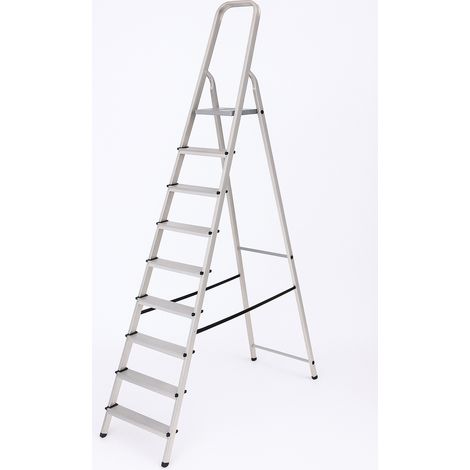 SCALA IN ALLUMINIO ALFA EUROSCALA EN131- 8 gradini cm.53x232h (171h pedana) kg.7,8 - 1 pezzi FACAL
