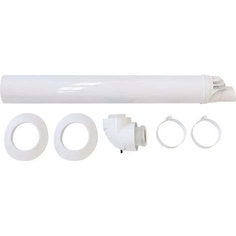 Vaillant Passaggio a tetto/parete sistema di scarico fumi orizzontale, PP, 60/100mm, 0020219516