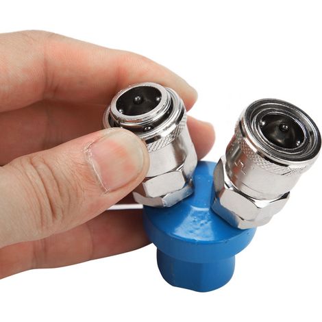 Schnellkupplung für Druckluft Typ C 1/4" für Luftkompressor (2-Wege) (1/5)