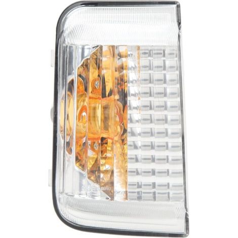 Generic Lentille D'indicateur de Rétroviseur Latéral, Couvercle de Lampe de Signalisation à Haute Transmission de la Lumière, adapté pour Citroën Dispatch, adapté pour Ducato, pour Expert. (Gauche. (1/4)