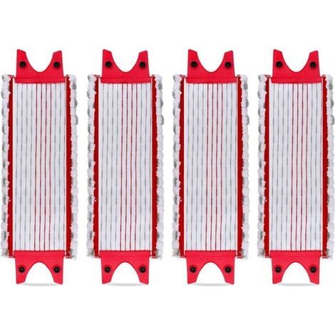 4PCS Replacement Microfibre Pad Lavette pour Vileda UltraMax, UltraMax Plus et Easy Wring UltraMax Carlin.Balai Serpillère Lingette (1/5)