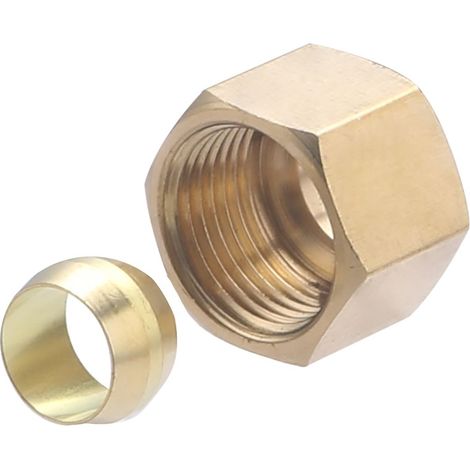Tuerca Hembra con Anillo Bicónico QUICK PLOMBERIE - Ø10 Hembra 3/8