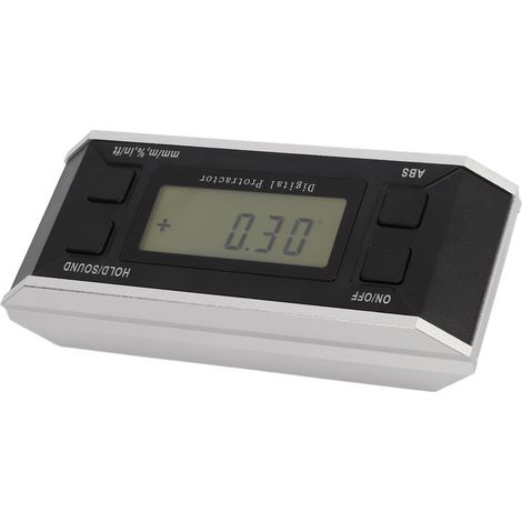 Lot de 4 équerres numériques 90° inclinomètre LCD électronique niveau à angle mesureur d'angle outil de mesure sans aimant sans rétroéclairage (1/5)