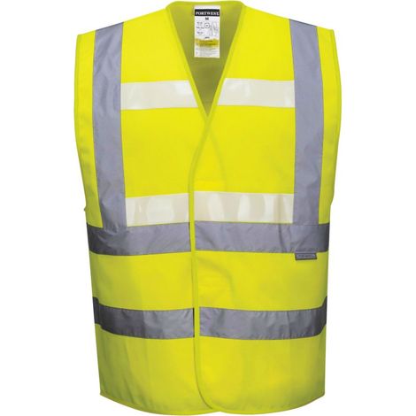 Gilet sans manche haute visibilité triple technologies Portwest Glowtex Jaune XXL - XXXL (1/2)