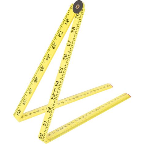 METRO PIEGHEVOLE RIGHELLO IN PLASTICA 1mt SILVERLINE 733241 (1/4)