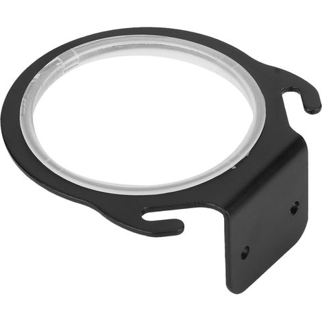 Soporte de aluminio para secador de pelo montado en la pared, gancho para secador de pelo, estante organizador para el hogar (1/5)