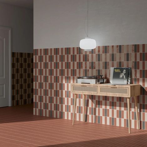 Carrelage grès cérame REBELS - 15x5 cm Amande - Brillant / Poli - boîte de 0.53 m2 - Gioia Materia (1/4)