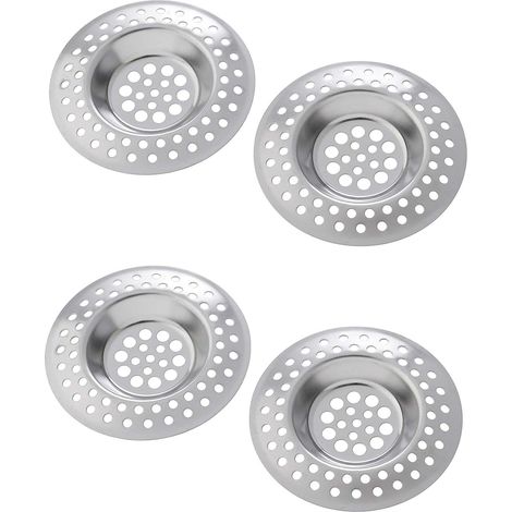 4 x Filter - Stainless steel filter for sinks, basins and bathtubs (width 7.5 cm) (1/3)