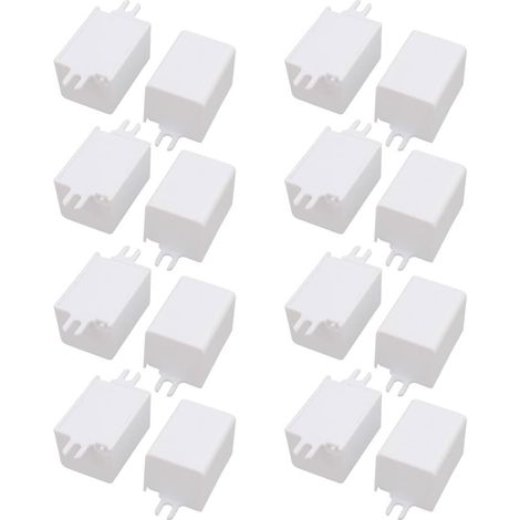 16 pièces XL-103 37mm x 27mm 23mm PC Flammmendes Gehäuse Anschlussdose Weiß pour LED-Treiber (1/2)