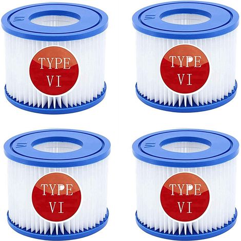 Cartouches filtrantes de Rechange pour Piscine pour Filtre de Piscine for Bestway VI, Le filtre de piscine convient au filtre de pompe Bestway VI compatible avec Lay-Z-Spa Miami (1/4)