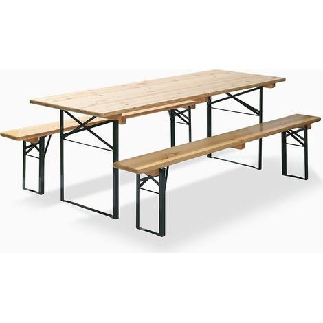 Table de Brasseur Pliante Qualité Brasserie Largeur 220 mm - Lot de 2 - Veba