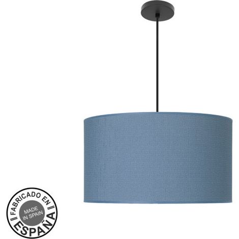 Colgante Moda 3xe27 Negro/azul Regx50x50 Cm C/difusor