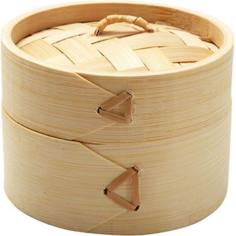 Panier vapeur en bambou fait main – Plateau vapeur écologique et naturel de style chinois classique, ustensile de cuisine réutilisable et biodégradable pour la cuisine maison