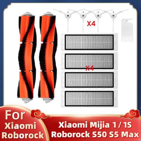 Filtres pour brosses lat��rales principales des aspirateurs robots Xiaomi Mi 1/1S SDJQR01RR SDJQR02RR Roborock E2 E3 E4 E5 S4 S4 Max S5