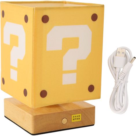 Lampe de chevet LED à gradation continue, commande tactile, recharge USB, veilleuse pour chambre d'enfant et dortoir (1/5)